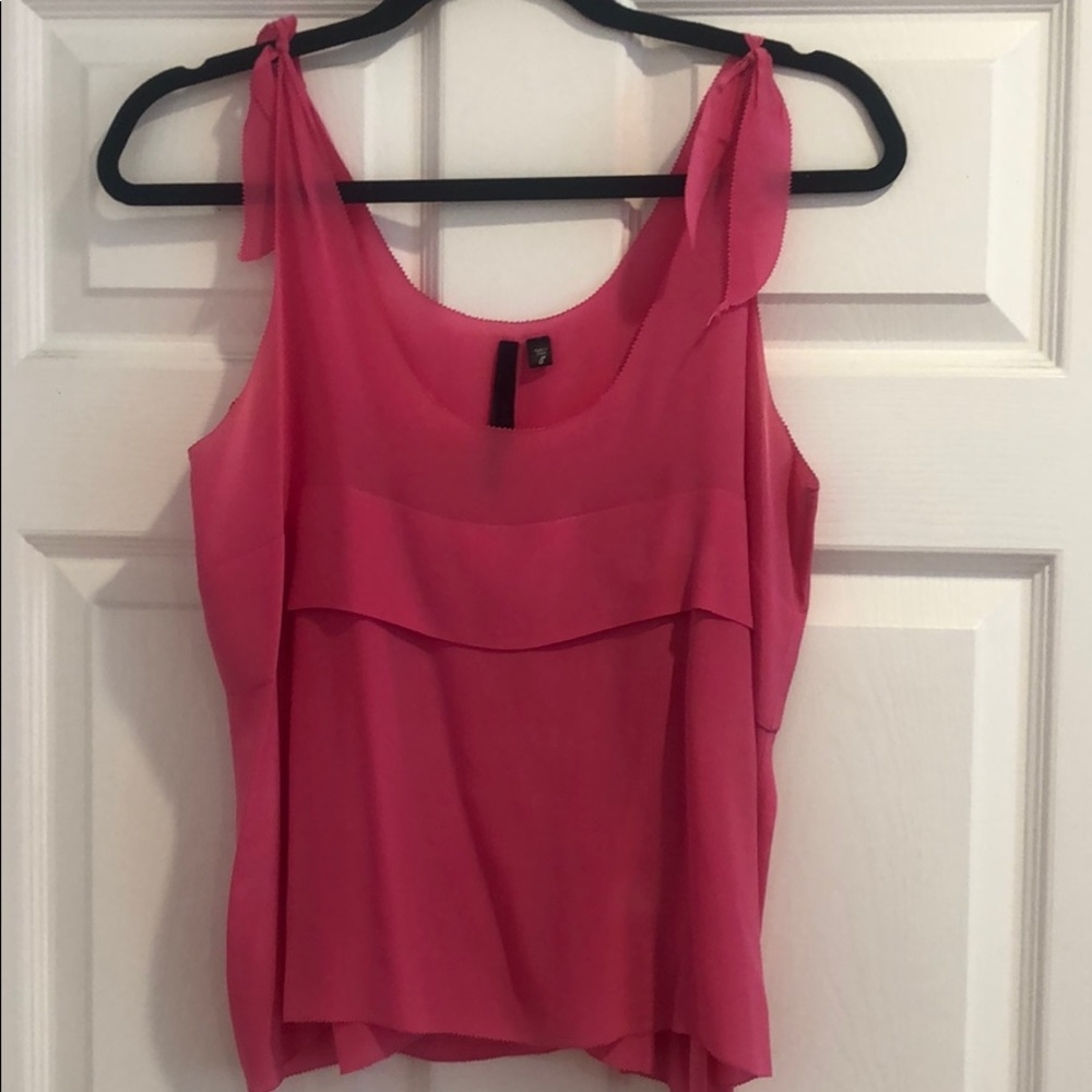 Pink silk blouse